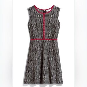 THML Black & White with Red Trim Dress Sz LP Career Office